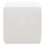 Puf 2 unidades cuero sintético blanco 30x30x30 cm de vidaXL, Otomanas - Ref: Foro24-278389, Precio: 73,06 €, Descuento: %