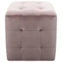Puf 2 unidades terciopelo rosa 30x30x30 cm de vidaXL, Otomanas - Ref: Foro24-278388, Precio: 83,44 €, Descuento: %
