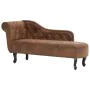Diván de piel de ante artificial marrón de vidaXL, Divanes - Ref: Foro24-281278, Precio: 481,16 €, Descuento: %