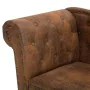 Diván de piel de ante artificial marrón de vidaXL, Divanes - Ref: Foro24-281278, Precio: 481,16 €, Descuento: %