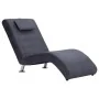 Diván con almohada de piel de ante artificial gris de vidaXL, Divanes - Ref: Foro24-281283, Precio: 196,56 €, Descuento: %