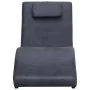 Diván con almohada de piel de ante artificial gris de vidaXL, Divanes - Ref: Foro24-281283, Precio: 196,56 €, Descuento: %