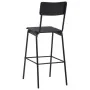 Taburetes de cocina 2 uds madera contrachapada y acero negro de vidaXL, Taburetes de cocina - Ref: Foro24-280081, Precio: 204...