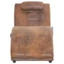 Massage couch with brown artificial suede leather pillow by vidaXL, Daybeds - Ref: Foro24-281349, Price: 310,99 €, Discount: %