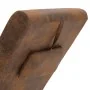 Diván con almohada de piel de ante artificial marrón de vidaXL, Divanes - Ref: Foro24-281282, Precio: 235,14 €, Descuento: %