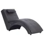 Diván de masaje con almohada de cuero sintético gris de vidaXL, Divanes - Ref: Foro24-281348, Precio: 248,75 €, Descuento: %