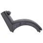 Diván de masaje con almohada de cuero sintético gris de vidaXL, Divanes - Ref: Foro24-281348, Precio: 248,75 €, Descuento: %