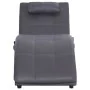 Diván de masaje con almohada de cuero sintético gris de vidaXL, Divanes - Ref: Foro24-281348, Precio: 248,75 €, Descuento: %
