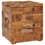 Taburete con almacenamiento madera maciza de teca de vidaXL, Taburetes y sillas plegables - Ref: Foro24-281654, Precio: 171,1...