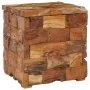 Taburete con almacenamiento madera maciza de teca de vidaXL, Taburetes y sillas plegables - Ref: Foro24-281654, Precio: 171,1...