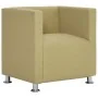 Sillón en forma de cubo de tela verde de vidaXL, Sillones - Ref: Foro24-282148, Precio: 136,56 €, Descuento: %