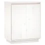 Aparador de madera maciza de pino blanco 60x34x75 cm de vidaXL, Aparadores - Ref: Foro24-813346, Precio: 83,57 €, Descuento: %