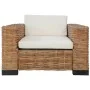 Armchair with natural rattan cushions by vidaXL, Armchairs - Ref: Foro24-283081, Price: 326,51 €, Discount: %
