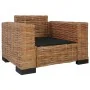 Armchair with natural rattan cushions by vidaXL, Armchairs - Ref: Foro24-283081, Price: 326,51 €, Discount: %