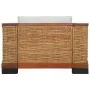 Sillón con cojines ratán natural marrón de vidaXL, Sillones - Ref: Foro24-283078, Precio: 321,56 €, Descuento: %