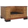 Sillón con cojines ratán natural marrón de vidaXL, Sillones - Ref: Foro24-283078, Precio: 321,56 €, Descuento: %