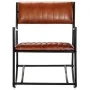 Silla mecedora de cuero auténtico marrón de vidaXL, Mecedoras - Ref: Foro24-282903, Precio: 147,47 €, Descuento: %