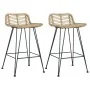 Küchenhocker 2 Einheiten aus natürlichem Rattan von vidaXL, Küchenhocker - Ref: Foro24-285232, Preis: 230,17 €, Rabatt: %