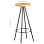 Taburetes de cocina 2 unidades madera de mango rugosa de vidaXL, Taburetes de cocina - Ref: Foro24-286614, Precio: 158,86 €, ...