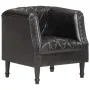 Sillón con diseño de cubo cuero de cabra auténtico negro de vidaXL, Sillones - Ref: Foro24-286617, Precio: 283,26 €, Descuent...