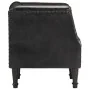 Sillón con diseño de cubo cuero de cabra auténtico negro de vidaXL, Sillones - Ref: Foro24-286617, Precio: 283,26 €, Descuent...