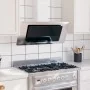 Campana extractora acero inox y vidrio templado plateado 90 cm de vidaXL, Extractores - Ref: Foro24-51664, Precio: 233,15 €, ...