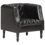 Sillón con diseño de cubo cuero de cabra auténtico negro de vidaXL, Sillones - Ref: Foro24-286617, Precio: 283,26 €, Descuent...