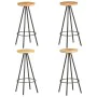 Taburetes de cocina 4 unidades madera de mango rugosa de vidaXL, Taburetes de cocina - Ref: Foro24-286615, Precio: 249,05 €, ...
