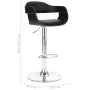 Schwarzer Küchenhocker aus Kunstleder von vidaXL, Küchenhocker - Ref: Foro24-287403, Preis: 125,09 €, Rabatt: %