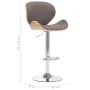 Taupe-grauer Stoff-Küchenhocker von vidaXL, Küchenhocker - Ref: Foro24-287414, Preis: 147,86 €, Rabatt: %