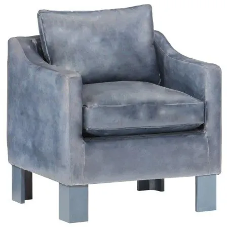 Echter grauer Ledersessel von vidaXL, Sessel - Ref: Foro24-286957, Preis: 173,95 €, Rabatt: %