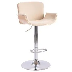 Taburete de cocina cuero sintético color crema de vidaXL, Taburetes de cocina - Ref: Foro24-287377, Precio: 152,06 €, Descuen...