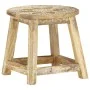 Taburete pintado a mano madera maciza de mango 38x38x35 cm de vidaXL, Taburetes de cocina - Ref: Foro24-287445, Precio: 71,11...