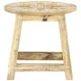 Taburete pintado a mano madera maciza de mango 38x38x35 cm de vidaXL, Taburetes de cocina - Ref: Foro24-287445, Precio: 71,11...