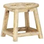 Taburete pintado a mano madera maciza de mango 38x38x35 cm de vidaXL, Taburetes de cocina - Ref: Foro24-287445, Precio: 71,11...