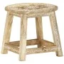 Taburete pintado a mano madera maciza de mango 38x38x35 cm de vidaXL, Taburetes de cocina - Ref: Foro24-287445, Precio: 71,11...