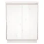 Aparador de madera maciza de pino blanco 60x34x75 cm de vidaXL, Aparadores - Ref: Foro24-813346, Precio: 83,57 €, Descuento: %