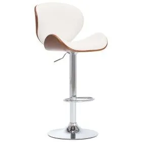 Taburete de cocina cuero sintético blanco de vidaXL, Taburetes de cocina - Ref: Foro24-287410, Precio: 152,47 €, Descuento: %