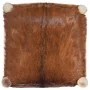 Taburete de cocina cuero real de cabra y madera de teca maciza de vidaXL, Taburetes de cocina - Ref: Foro24-288810, Precio: 8...