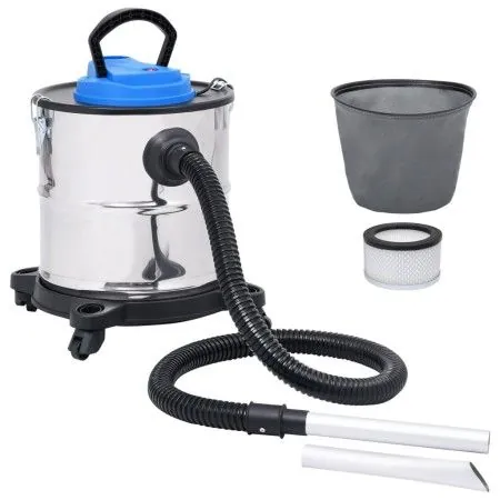 Ash vacuum cleaner HEPA filter 1200 W 20 L stainless steel by vidaXL, Vacuum cleaners - Ref: Foro24-147679, Price: 68,06 €, D...