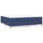 Box spring bed with blue fabric mattress 200x200 cm by vidaXL, Beds and slatted bases - Ref: Foro24-3144552, Price: 529,44 €,...