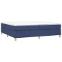 Box spring bed with blue fabric mattress 200x200 cm by vidaXL, Beds and slatted bases - Ref: Foro24-3144552, Price: 529,44 €,...
