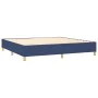 Box spring bed with blue fabric mattress 200x200 cm by vidaXL, Beds and slatted bases - Ref: Foro24-3144552, Price: 529,44 €,...