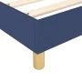 Box spring bed with blue fabric mattress 200x200 cm by vidaXL, Beds and slatted bases - Ref: Foro24-3144552, Price: 529,44 €,...