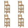 Taburetes de cocina 4 unidades madera maciza de acacia de vidaXL, Sillas de jardín - Ref: Foro24-310286, Precio: 270,06 €, De...