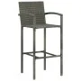 Taburetes de cocina 2 unidades ratán sintético gris de vidaXL, Sillas de jardín - Ref: Foro24-313453, Precio: 97,33 €, Descue...