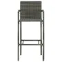 Taburetes de cocina 2 unidades ratán sintético gris de vidaXL, Sillas de jardín - Ref: Foro24-313453, Precio: 97,33 €, Descue...