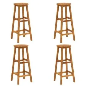 Taburetes de cocina 4 unidades madera maciza de acacia de vidaXL, Sillas de jardín - Ref: Foro24-310285, Precio: 167,25 €, De...
