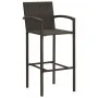 Taburetes de cocina 4 unidades ratán sintético marrón de vidaXL, Sillas de jardín - Ref: Foro24-313454, Precio: 181,81 €, Des...