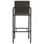 Taburetes de cocina 4 unidades ratán sintético marrón de vidaXL, Sillas de jardín - Ref: Foro24-313454, Precio: 181,81 €, Des...